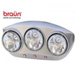 Đèn sưởi nhà tắm BRAUN loại 3 bóng BU03