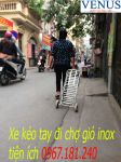 Ảnh Xe kéo hàng đi chợ inox Flana LA-8008i