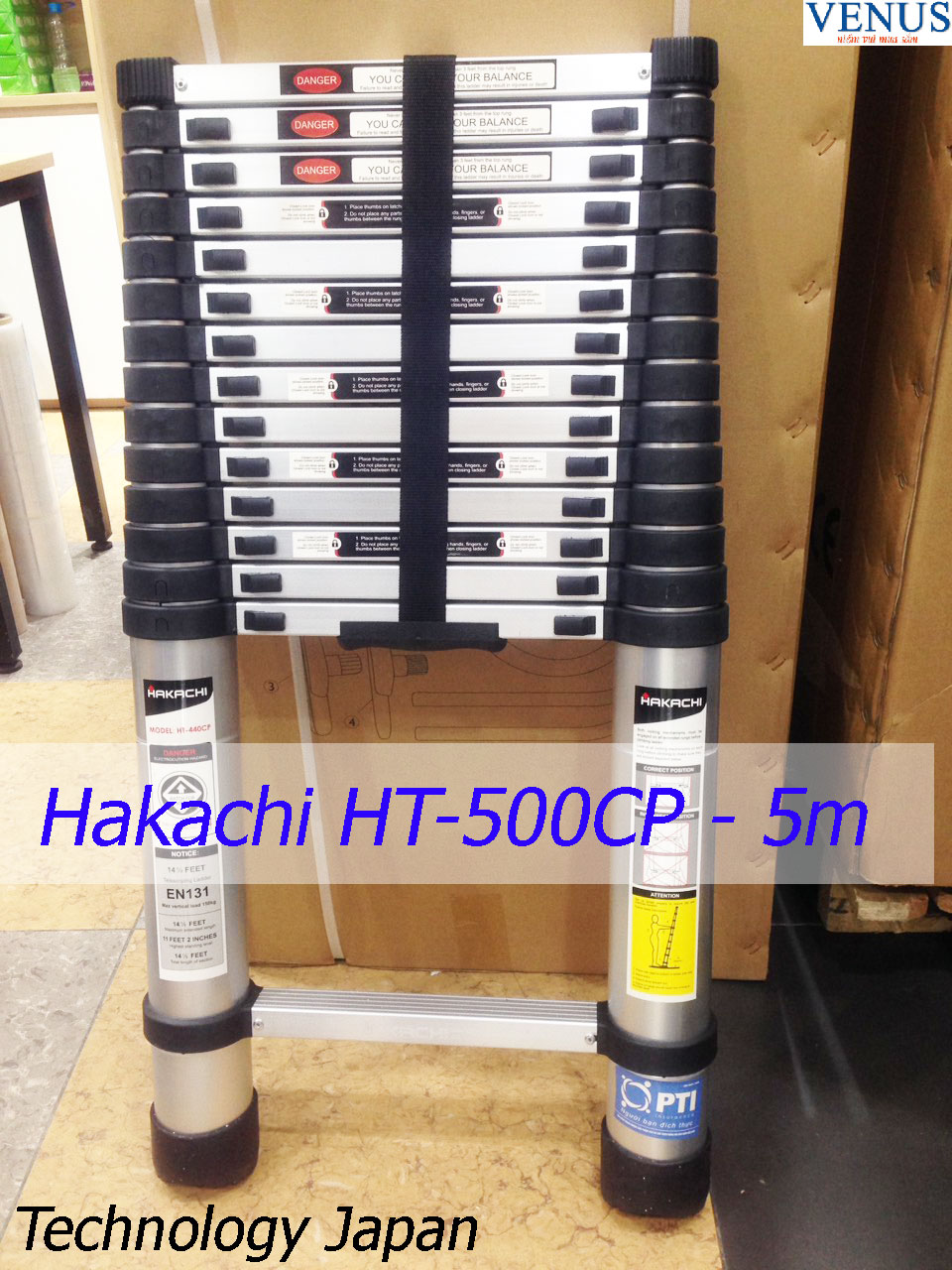 Ảnh Thang nhôm rút đơn Hakachi HT-500CP loại 5m tốt rẻ