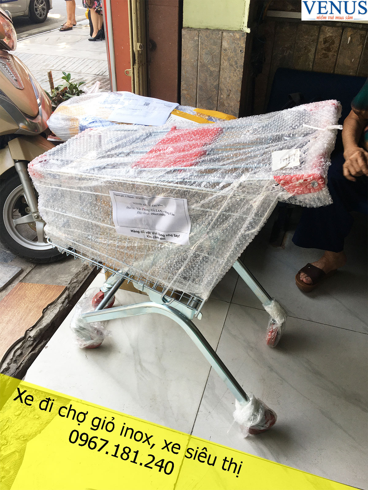 Ảnh Xe đẩy hàng siêu thị 100L chất lượng tốt giá rẻ