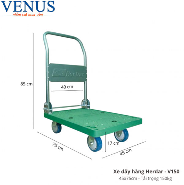 Ảnh Xe đẩy hàng Herdar V150 tải trọng 150kg giá tốt